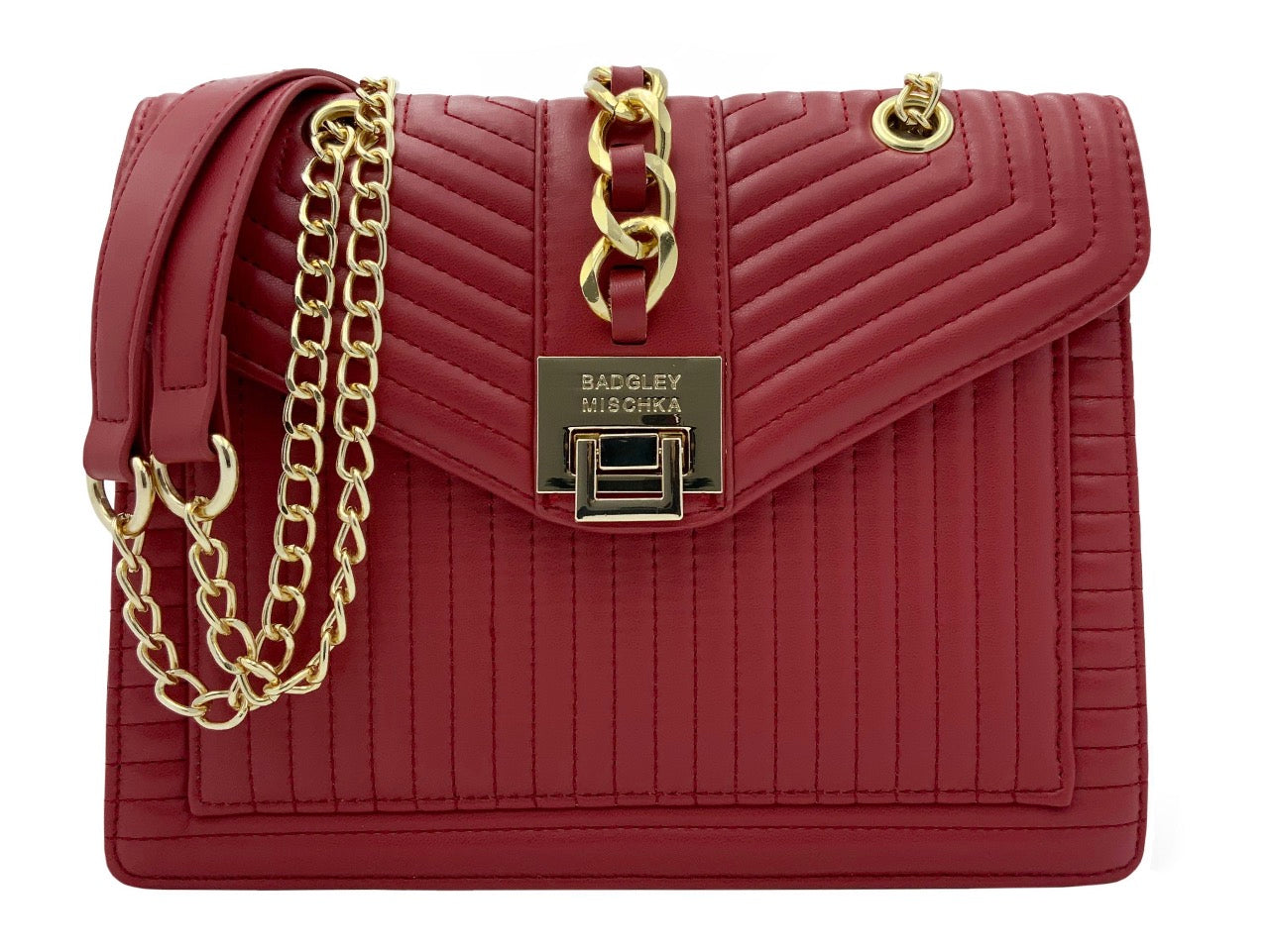 BAGLEY MISHCKA RED QUILTED CROSSBODY